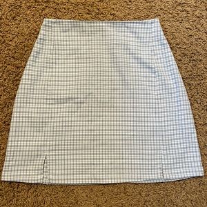 Brandy Melville Plaid Blue Skirt